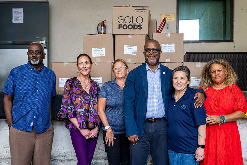 Mama Rasheed Golo GOLO delivers 500 healthy meals to the New Castle County Hope Center