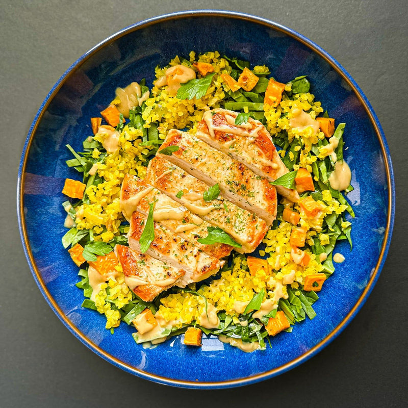 Turmeric Cauliflower Rice Bowl | GOLO