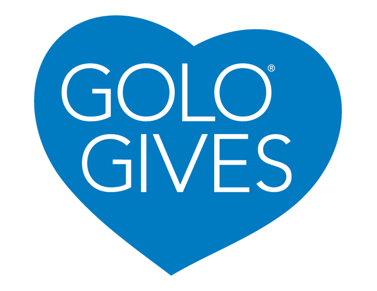 GOLO Gives with a heart around it