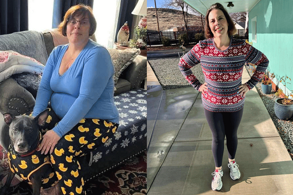 Before and after picture of Virginia