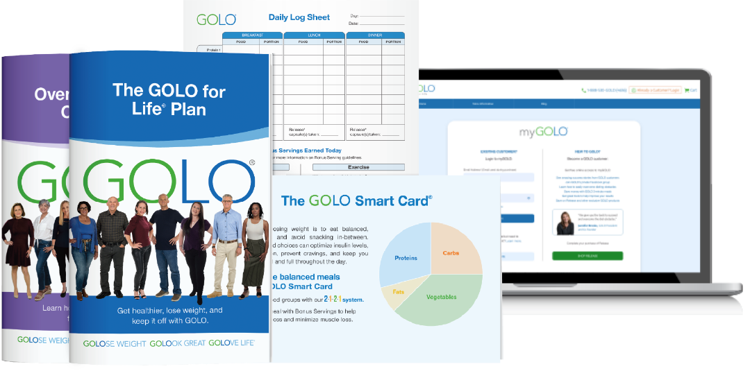 Golo For Life Plan and Laptop with myGOLO screen