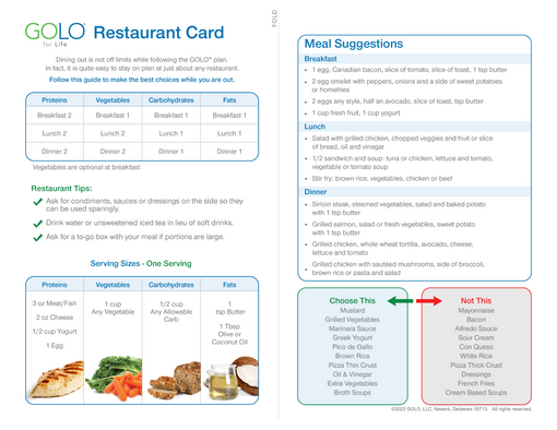 Restaurant Card