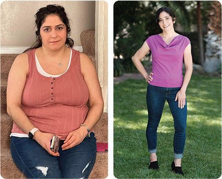 Sholeh lost 75 lbs. in 11 months and 35% of her body weight