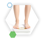 Feet standing on top of a scale