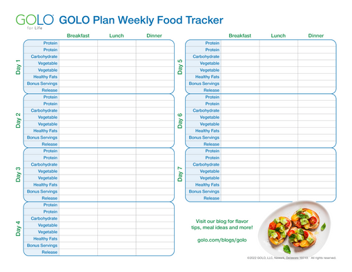 Weekly Food Tracker