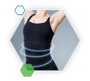Woman stretching
