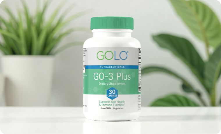 Go 3 Plus GO-3 Plus | Gut Health and Immune Function | Probiotic | GOLO