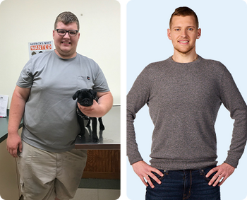 K.C. lost 150 lbs. in 13 months and 45% of his body weight
