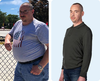 Mark lost 97 lbs. in 1 year and 39% of his body weight