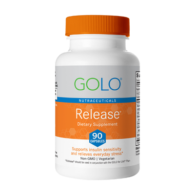 Bottle of GOLO Release supplement