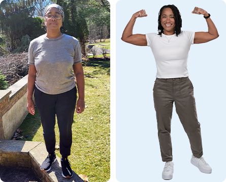 Sharon lost 40 lbs. in 13 months and 22% of her body weight