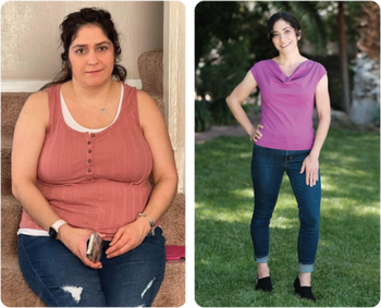 Sholeh lost 75 lbs. in 11 months and 35% of her body weight