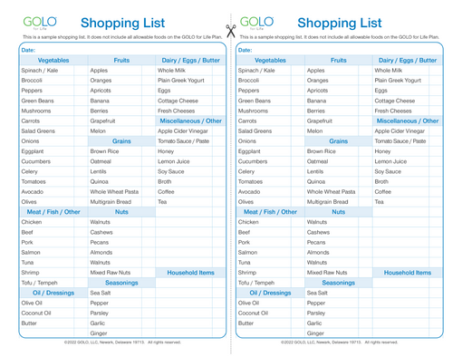 Shopping List